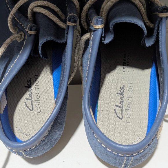 Clarks Shacre II Run Blue Suede Men’s Shoes(Size 8.5 M / UK 7.5 G) - Picture 4 of 6